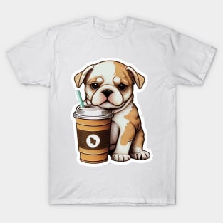 cute coffee dog T-Shirt